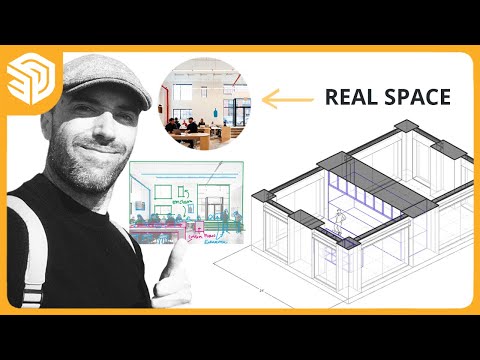 Coffee Shop Building Shell & Context | REAL TIME Architectural Modeling