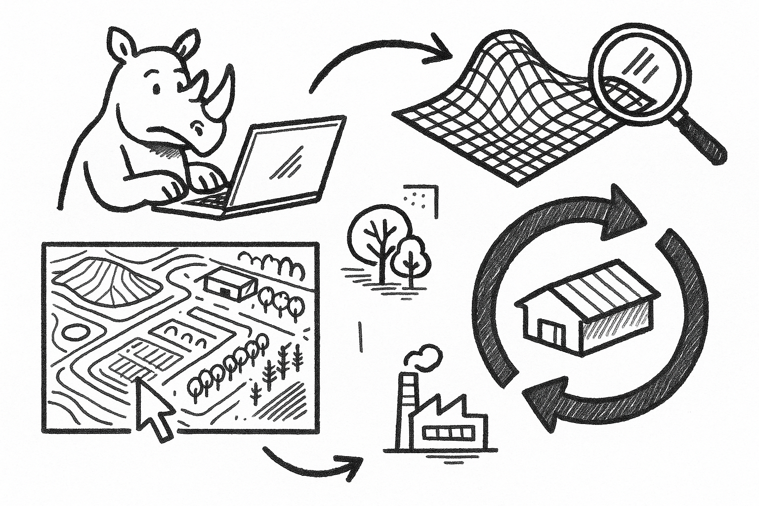 Harnessing RhinoTerrain for Sustainable Site Design: Precision, Analysis, and Circular Fabrication Strategies