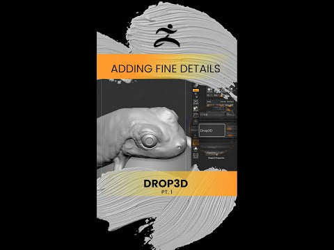 Using Drop3D in ZBrush to add Details