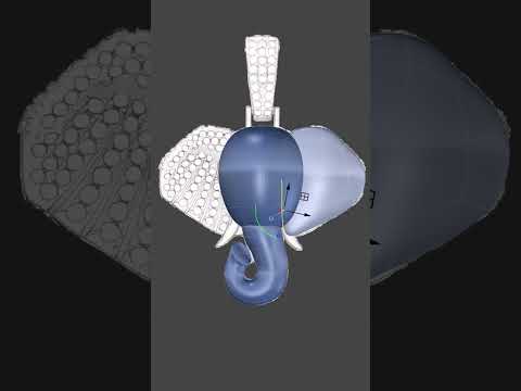 Elephant Pendant Design with RhinoArtisan