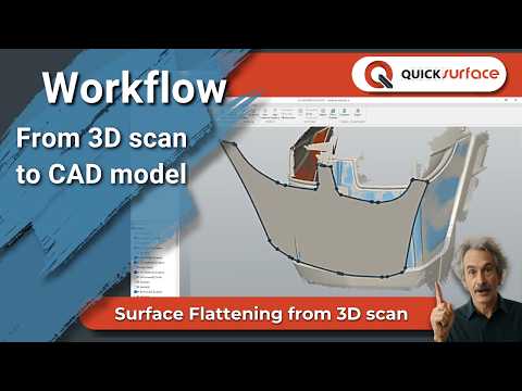 Workflow: surface flattening from 3D scan | QUICKSURFACE