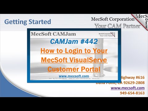 CAMJam #442: Your MecSoft VisualSERVE Customer Portal