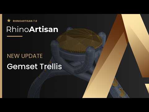 Building Trellis Gemset in RhinoArtisan 7.0 | RhinoArtisan