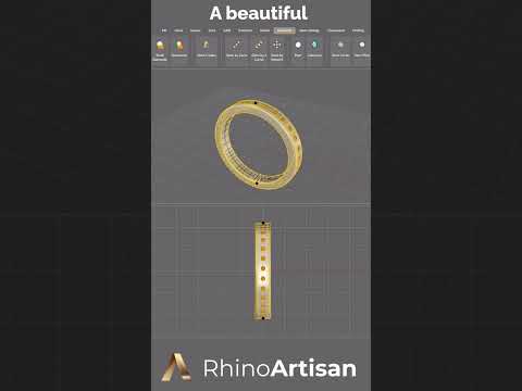 Command Gem by Curve #rhinoartisan #3d #tutorial #design #3dmodeling