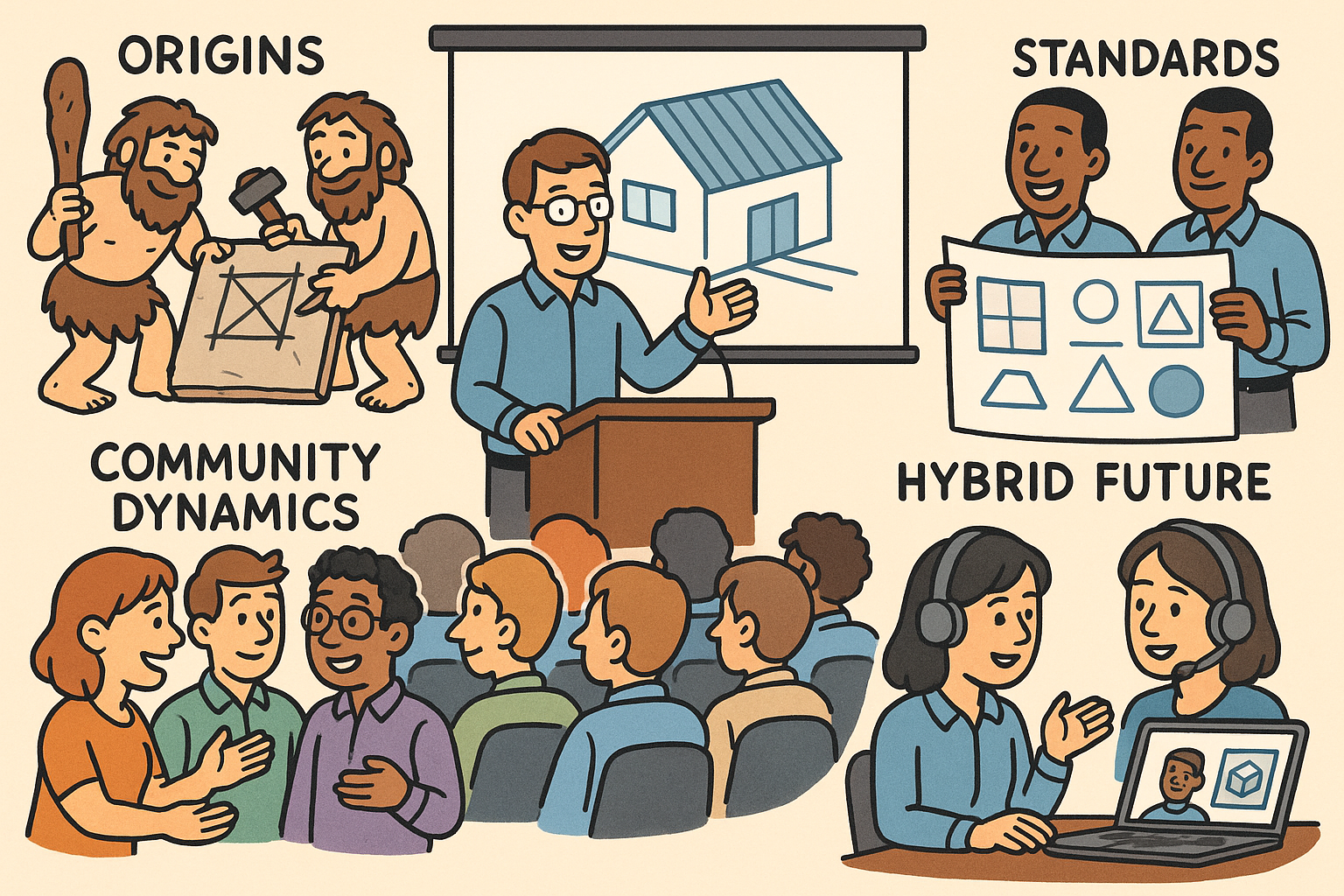 Design Software History: CAD User Conferences: Origins, Community Dynamics, Standards, and the Hybrid Future