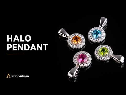 How to Design a Halo Pendant in Rhino | RhinoArtisan