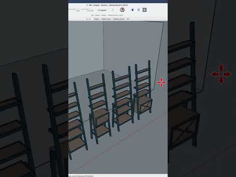 Snaps makes modeling easier #sketchup #shorts