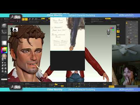 Stylized Character Sculpting with Chloe Worthy- Zbrush 2025