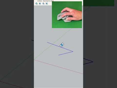 Quick Mouse Gestures in #sketchup #shorts