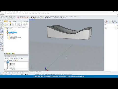 CAMJam #365: Using Extrude Stock in MecSoft CAM