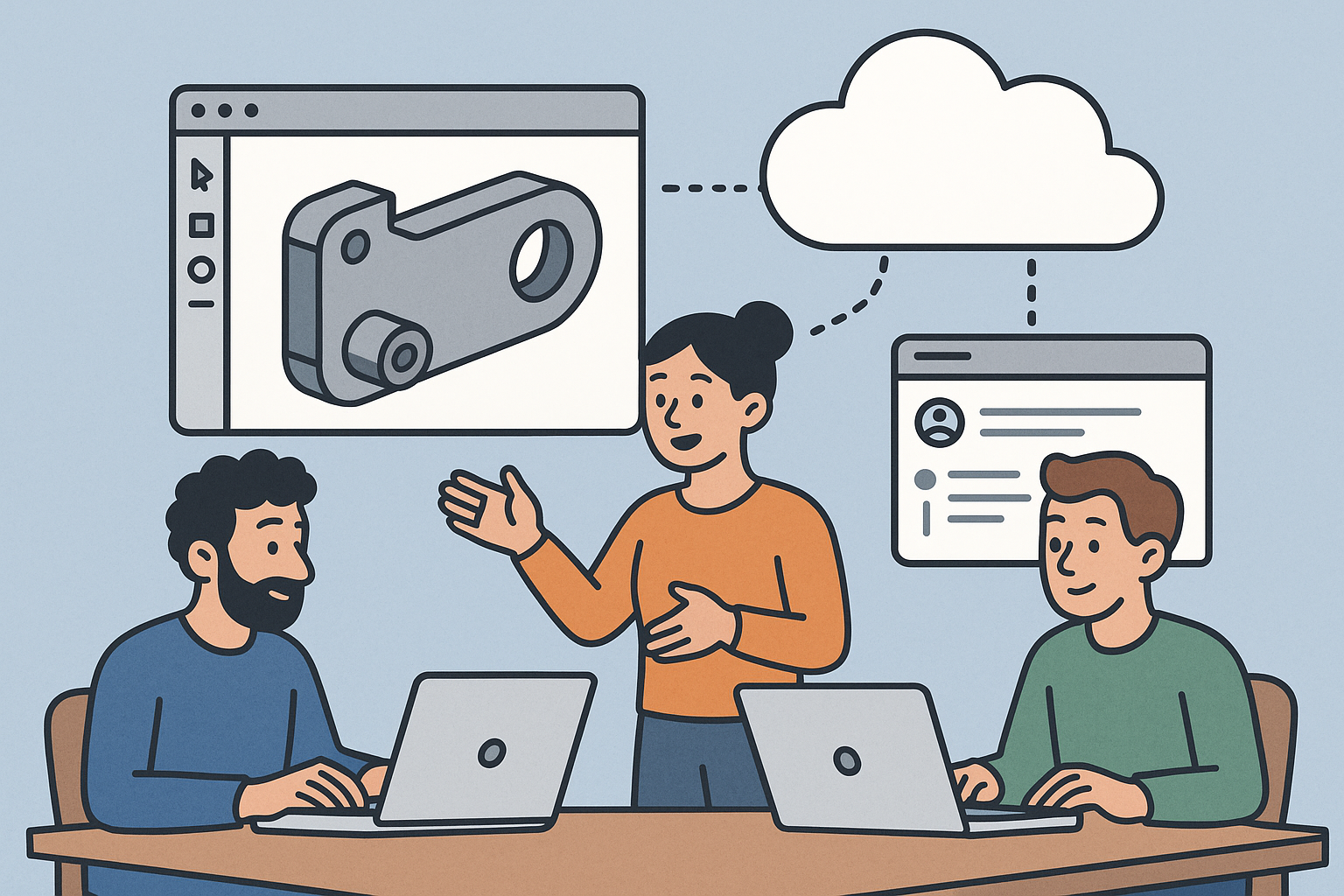 Design Software History: Collaboration in Design Software: From File-Based PDM to Cloud-Native Co-Editing and Design Threads