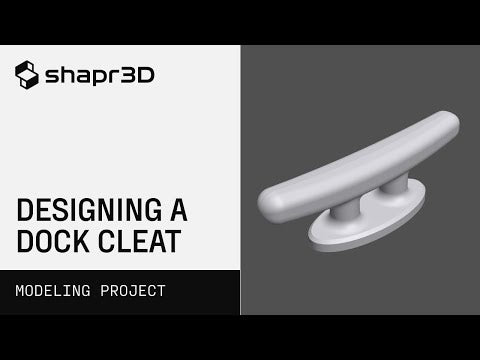 Designing a Dock Cleat | Modeling projects