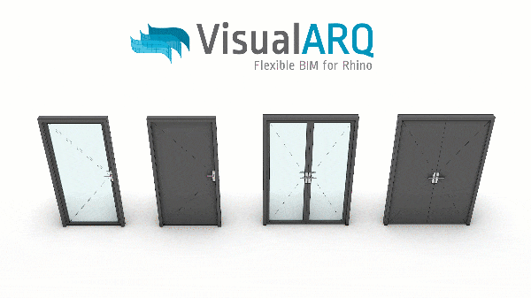 VisualARQ: Openings with Handles