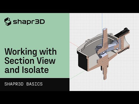 Working with Section View and Isolate: Assembling a motorcycle engine | Shapr3D Basics