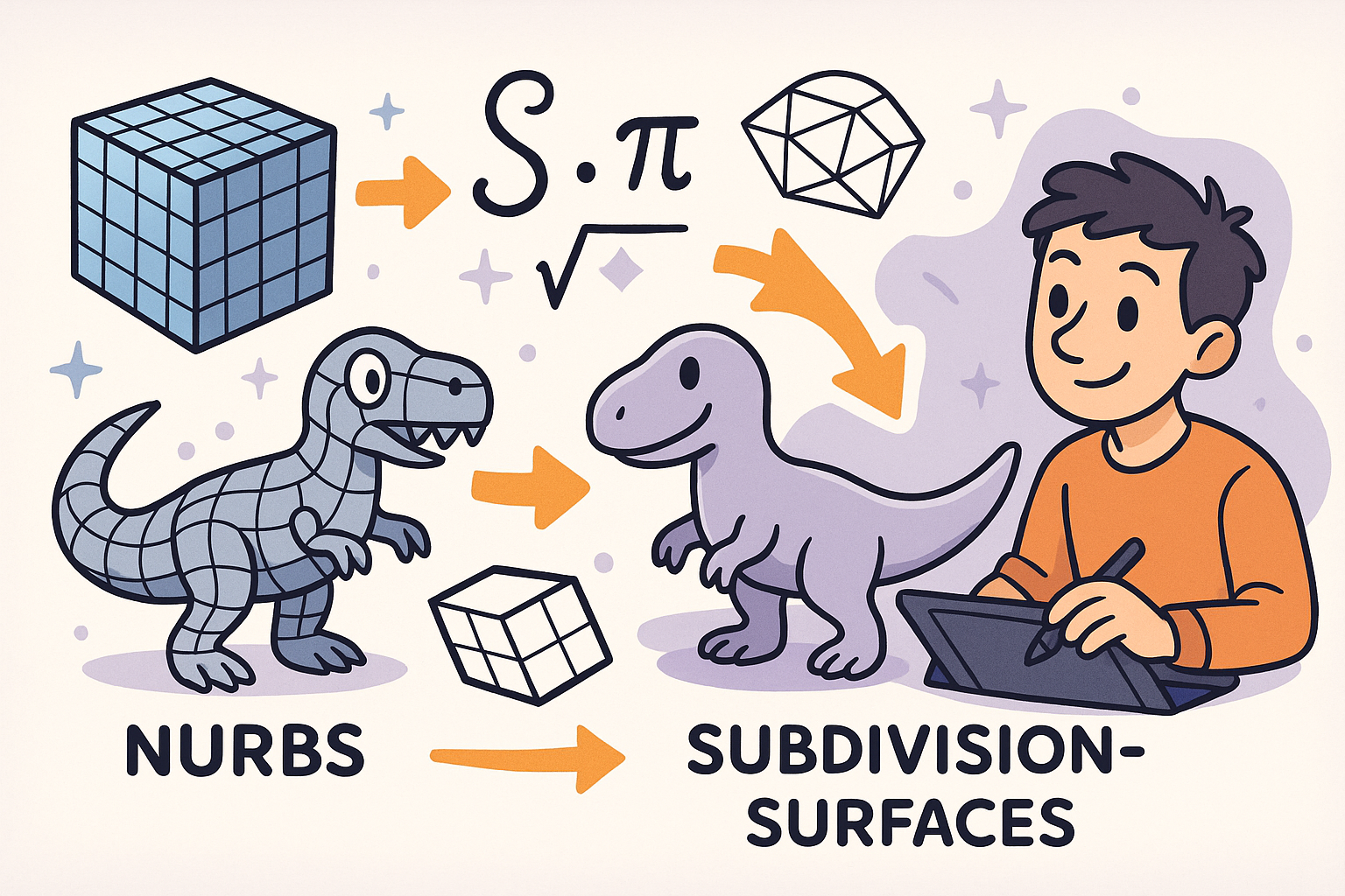 Design Software History: Evolution of NURBS to Subdivision Surfaces: Transforming Digital Design Through Mathematical Innovation and Enhanced Creative Workflows
