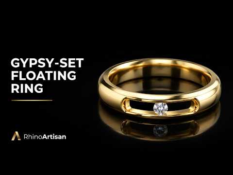 How to Design a Gypsy-Set Floating Ring in Rhino | RhinoArtisan