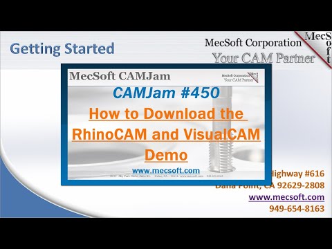 CAMJam #450: How to get your RhinoCAM or VisualCAM Demo