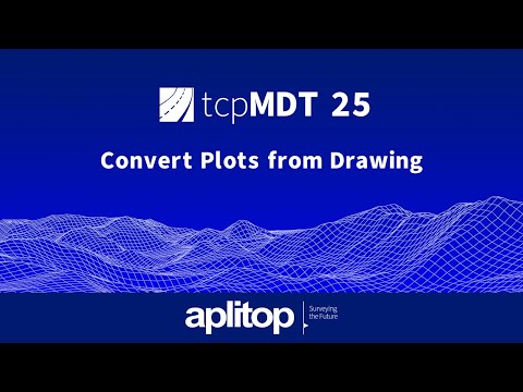tcpMDT 25 Standard | Convert Plots from Drawing