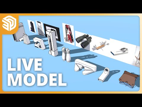 3D Massing Buildings Inspired by Household Items – LIVE!