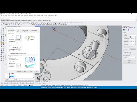 CAMJam #300: How to CAM program 2 Axis Radial Slots