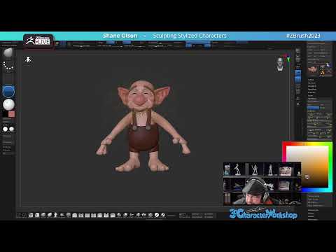 Sculpting Stylized Characters – Shane Olson – ZBrush 2023