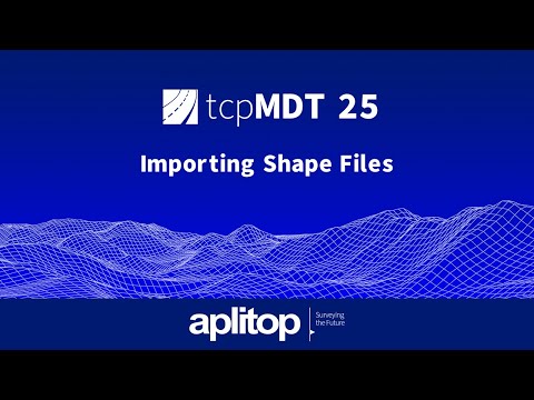 tcpMDT 25 Standard | Importing Shape Files