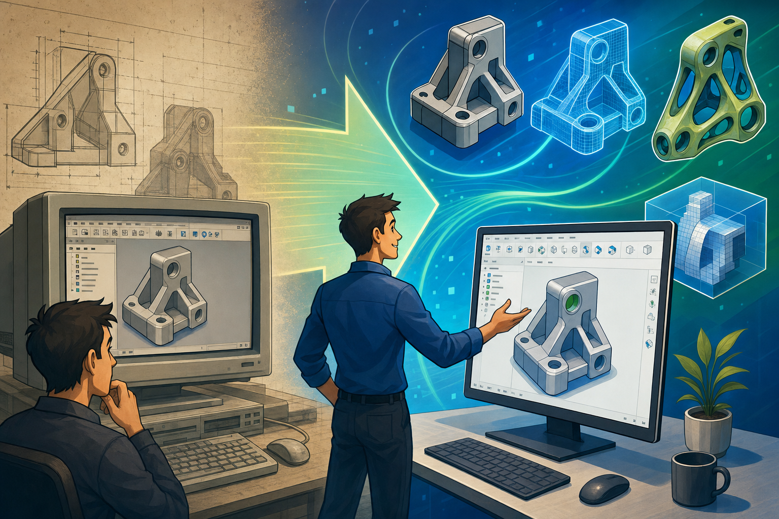 Design Software History: Pro/ENGINEER to Creo: PTC’s Parametric CAD Revolution and the Rise of Hybrid Modeling