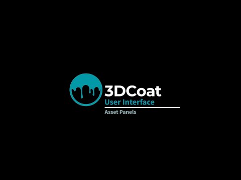 3DCoat UI: Asset Panels
