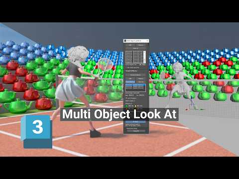 Make Multiple Objects Follow Targets in 3ds Max | Multi-Object Look At