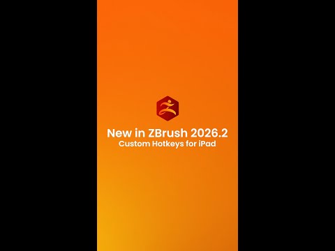 New in ZBrush 2026.2 | Custom Hotkeys for iPad