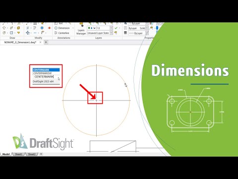 Create Center Mark for a Circle Using Command Window