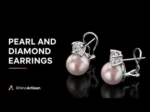 How to Design Pearl and Diamond Earrings in Rhino | RhinoArtisan