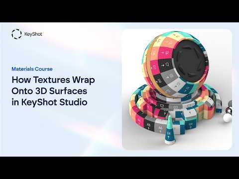 How Textures Wrap Onto 3D Surfaces | All 7 Mapping Types in KeyShot Studio