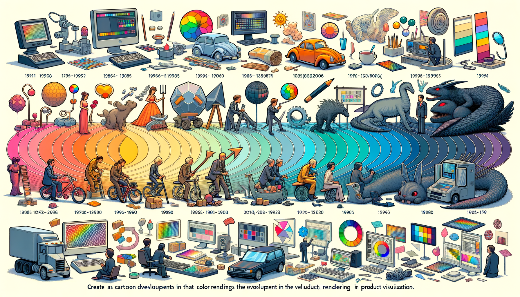 Design Software History: The Evolution of Color Rendering in Product Visualization: Milestones, Influences, and Technological Advancements in Design Software History