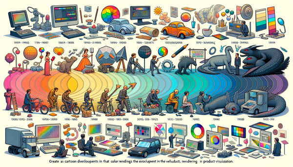 First Ever Rendering Software Design Software History: The Evolution of Color Rendering in Product V