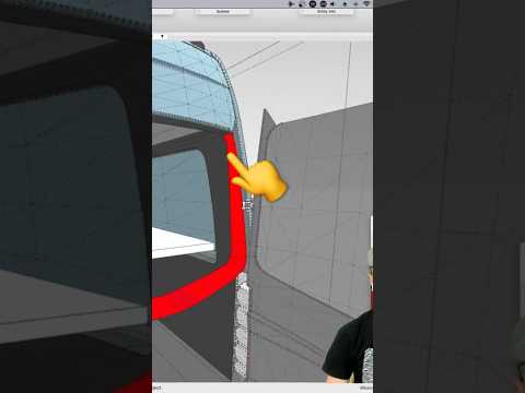 SketchUp HACK to Select Tricky Geometry #shorts #sketchup