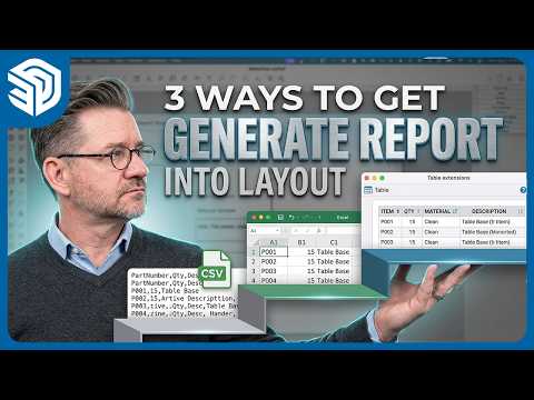 3 Ways to get Generate Report into LayOut