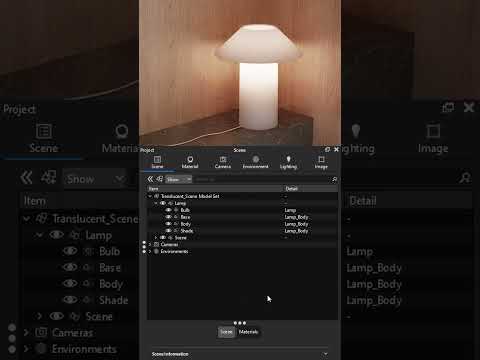 Master Lighting and Material Effects for Lamps in KeyShot Studio