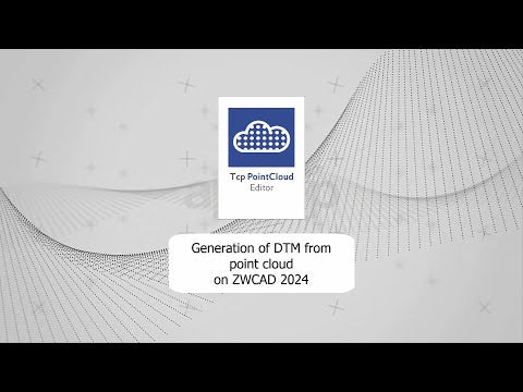 ZWCAD 2024 x APLITOP software | Generation of DTM from Point Cloud on ZWCAD 2024