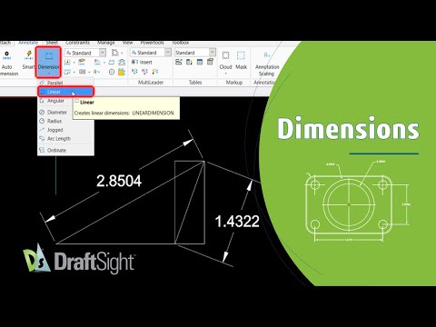 Create Horizontal or Vertical(Linear) Dimension from Toolbar