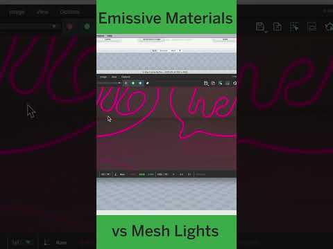 Emissive Materials vs Mesh Lights #sketchup #shorts