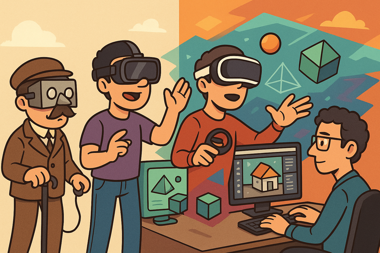 Design Software History: The Evolution of Immersive Virtual Environments: Pioneers, Technological Milestones, and the Transformation of Design Software