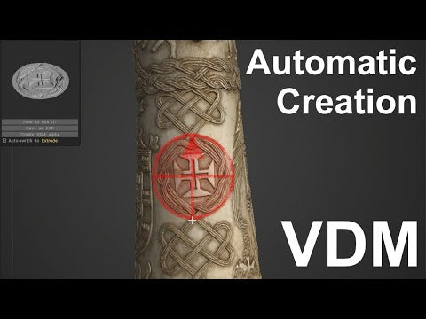 Automatic creation of VDM in 3DCoat. 3DCoat supports VDM.