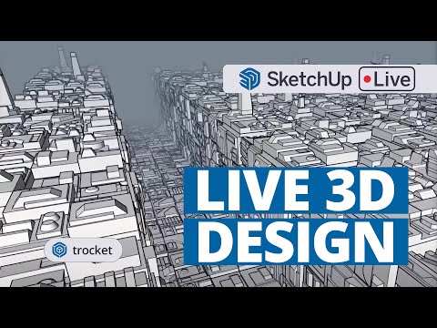 Modeling Death Star Trench in SketchUp | Star Wars Day Live Stream
