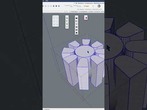 Solid Tool Techniques in #sketchup #shorts