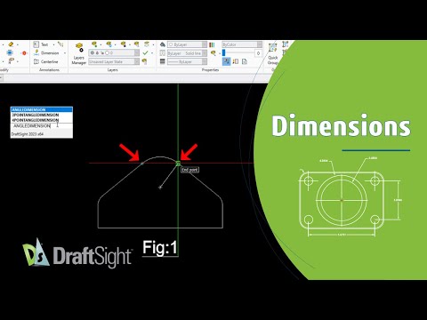 Create Angular Dimension for Vertices Using Command Window