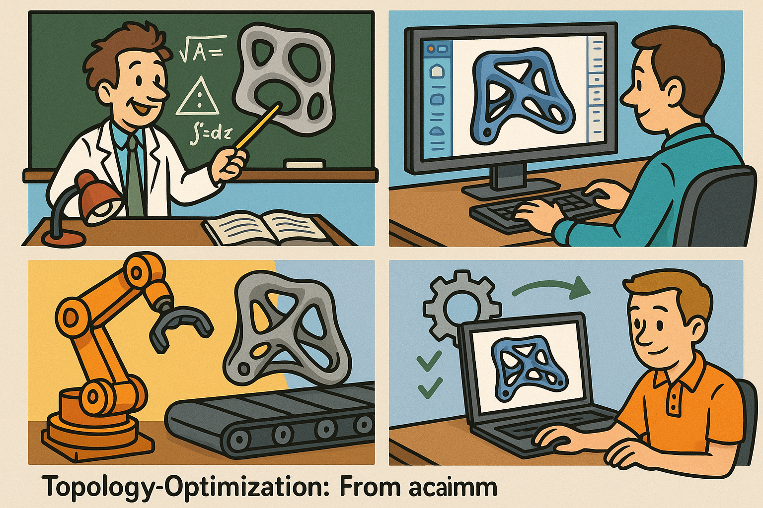 Design Software History: Topology Optimization: From Academic Origins to Mainstream CAD, Manufacturing, and PLM Integration