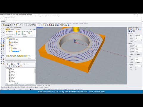 CAMJam #298: How to CAM Program a 2 Axis Face with Inner Containments
