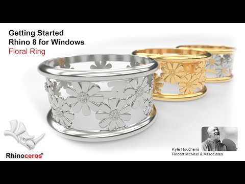 Getting started with Rhino 8 - floral ring- full build
