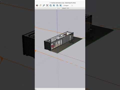 Animating Sections in #sketchup #shorts